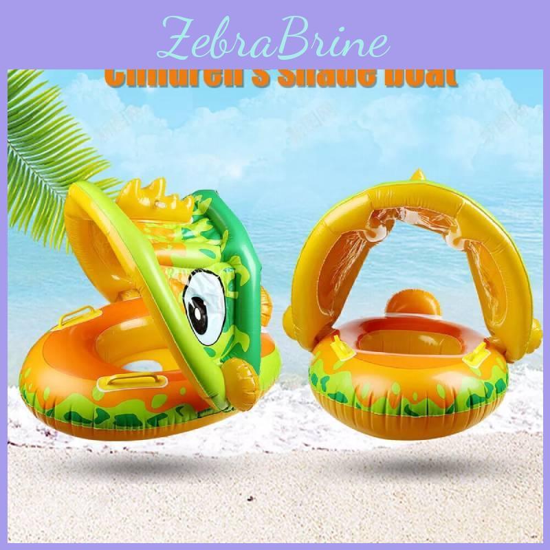 Baby Ring Swimming Sun Canopy Inflatable Toddler Float Swim Seat Aid Tool Toy