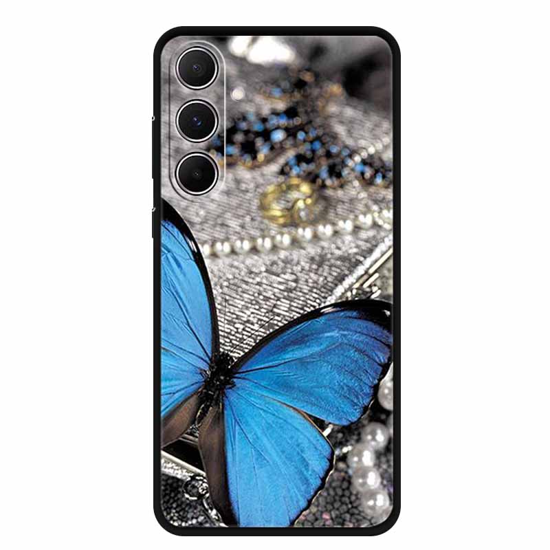 For Samsung Galaxy A55 5G Case Animals Soft Silicone TPU Phone Cases Back Cover For SamsungA55 Wolf Protector Cute Girl Shell