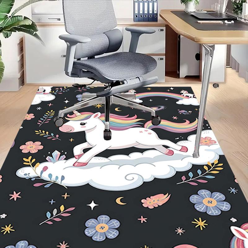 1PC Unicorn Clouds Extra Large Non-Slip Floor Carpet, Office, Family, Bedroom, Studio - Large Area RugJ0366