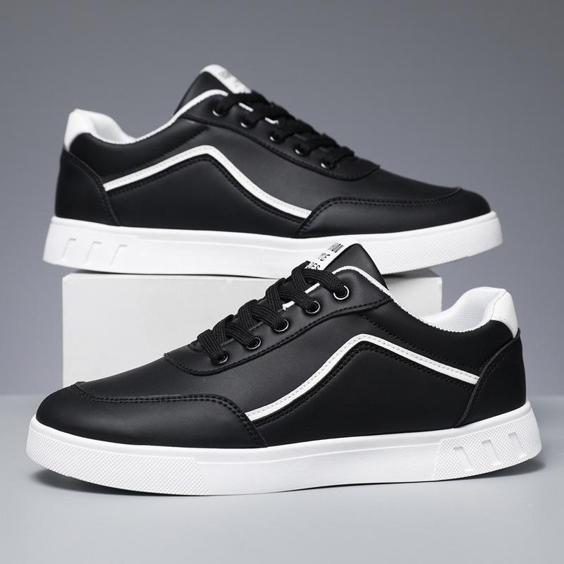 Fashion Sneakers for Men High Quality Leather Casual Shoes Comfort Training Shoes for Men Sport Running Shoes Lace Up Flats Tenis2024