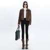 Hong Kong Style High-waisted Small-footed Jeans Women's Autumn and Winter New Outer Wear Elastic and Thin Slim-fitting Pencil Jeans