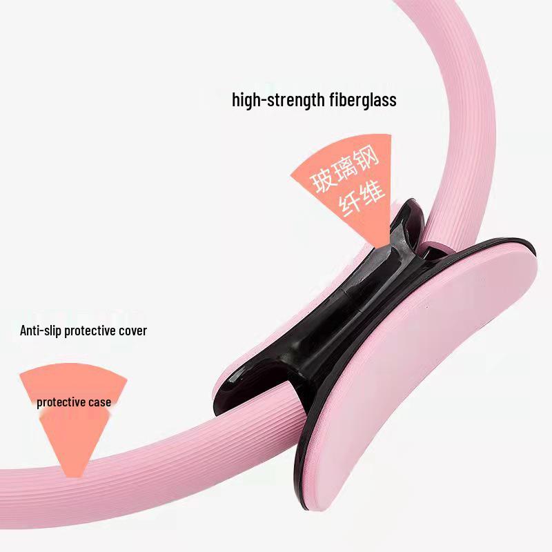 **Pilates Ring Yoga Thigh Toner: Multifunctional Leg & Waist Trimmer with Crescent Handles**