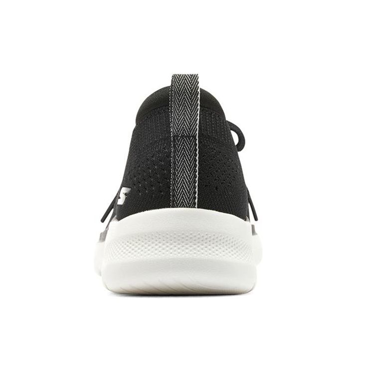 Skechers Go Walk 6 Tessuto Retro Facili da Indossare Scarpe Lifestyle Basse Sneakers Donna Nero 894117-BLK