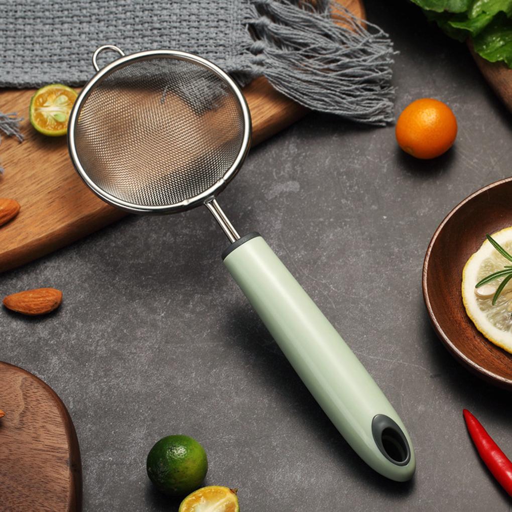Soybean Milk Filter Spoon Stainless Strainer Stainless Ladle Spoon Tea Herb Leaf Skimmer Scoop