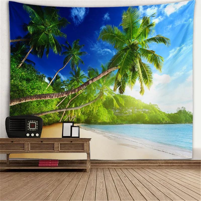 Window View Tapestry Wall Hanging Bedroom & Living Room Wall Decor Backdrop Tree Hollow Stove Hanging Large Tapestry