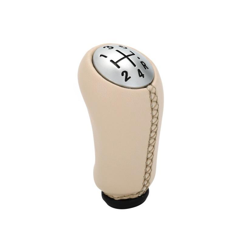 MT 5 Speed Leather/ABS Gear Shift Knob for Renault Megane II MK2 MK3 Scenic 2 Clio 3 III GearShifter Pen HeadBall Accessories
