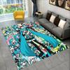 Cute Cartoon Music Characters Miku Rug Carpet for Living Room Bedroom Home Decor,Floor Mat Non-slip Decoration for Sofa Doormat