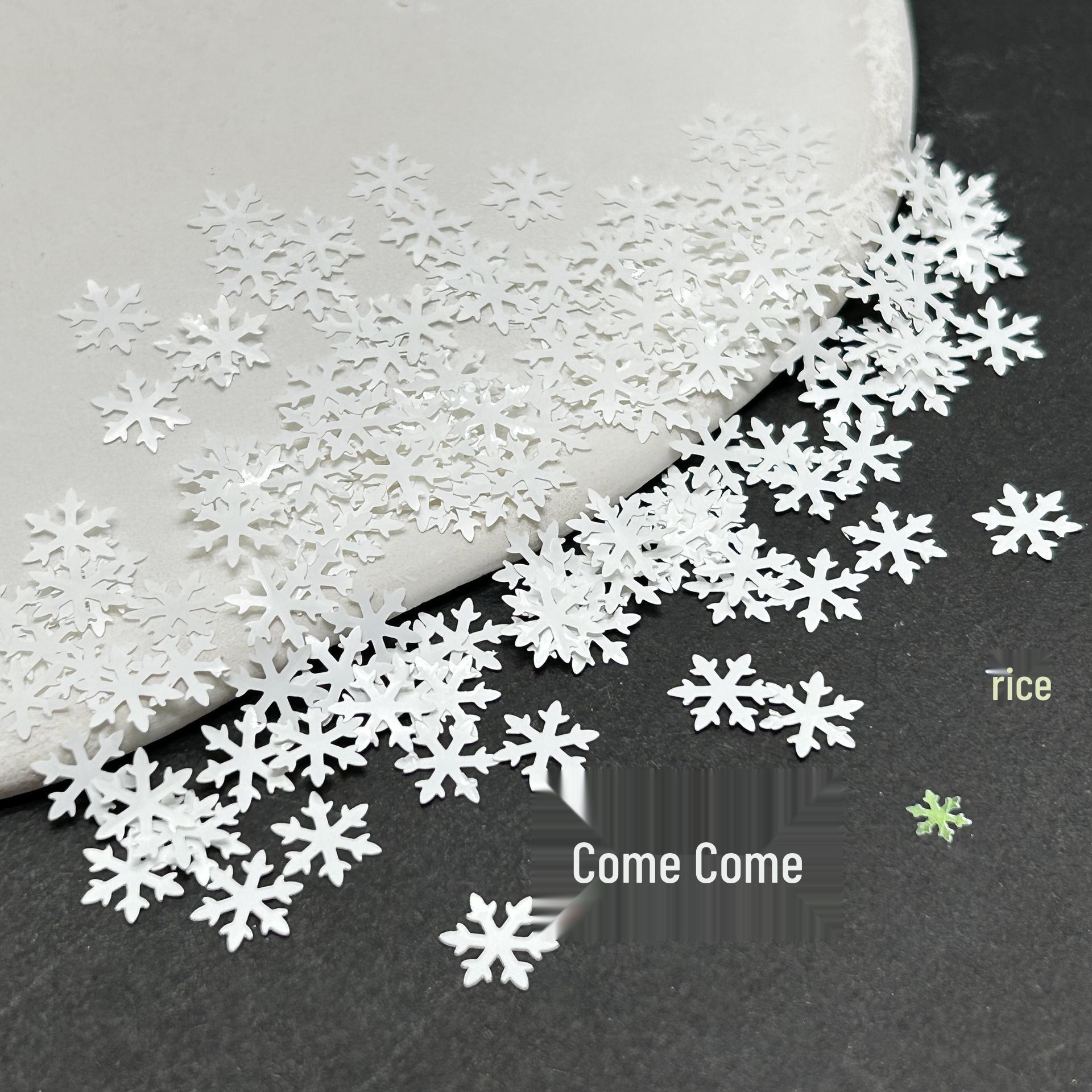 

Reflective Snowflake Sequin Nail Art Accessories for DIY Christmas Decorations 30 ml