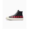 Comme Des Garçons PLAY X Chuck 70 High Multi Heart - Black Unisex Sneakers High-Risk-Red Egret A08147C