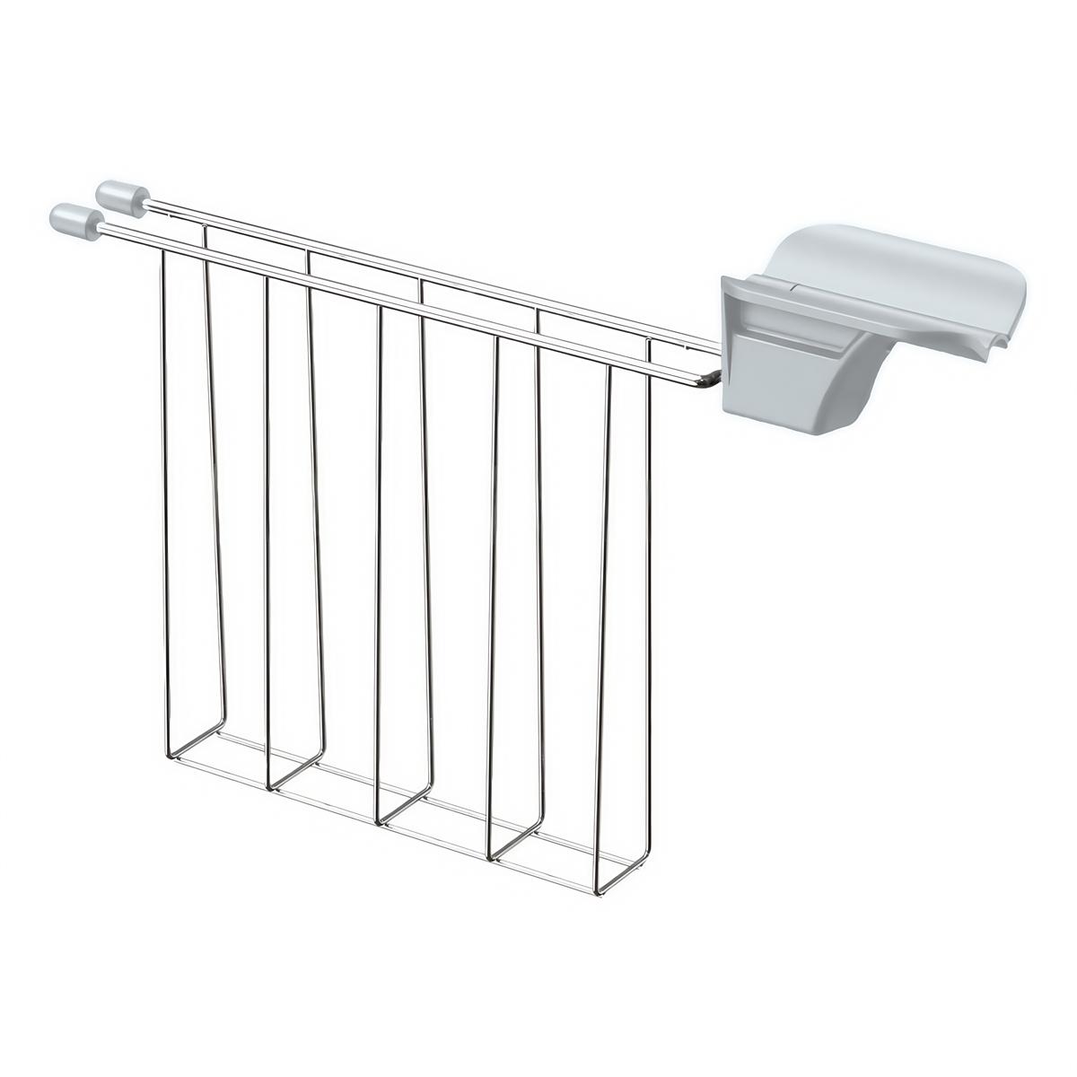 Компактный дизайн Зажим для хлеба Быстрое приготовление Компактное хранение Легкое поджаривание Жаропрочные ручки Быстрое приготовление еды серый