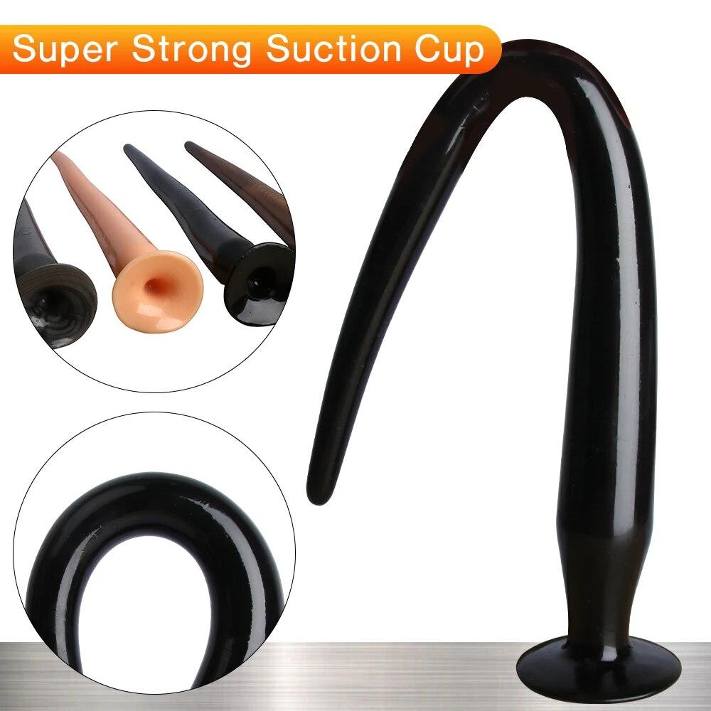 Upgrade Super dlouhé anální dildo Měkký Obrovský anální kolík na ocas Erotické sexuální hračky pro dospělé Pro ženy Muži Sexuální hračka Dilatátor řitního otvoru Velký anální kolík