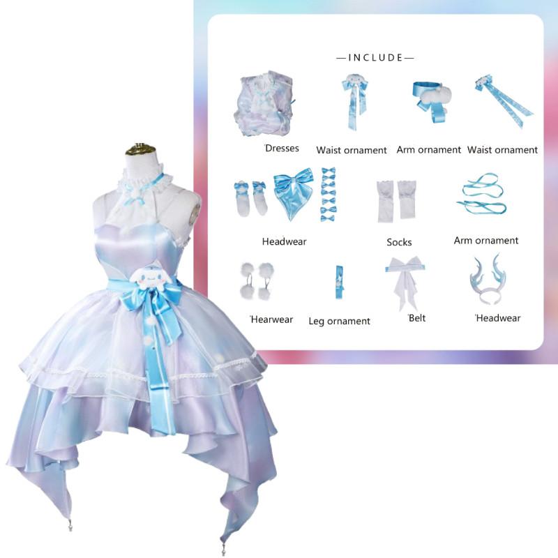 Honor Of Kings Cinnamoroll Yao Cosplay Outfit With Polyester Material For Game Characters 3XL