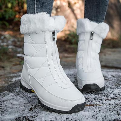 35-42women's High-top Cotton Shoes Boots Large-size Outdoor Anti-slip Waterproof Women's Snow Boots