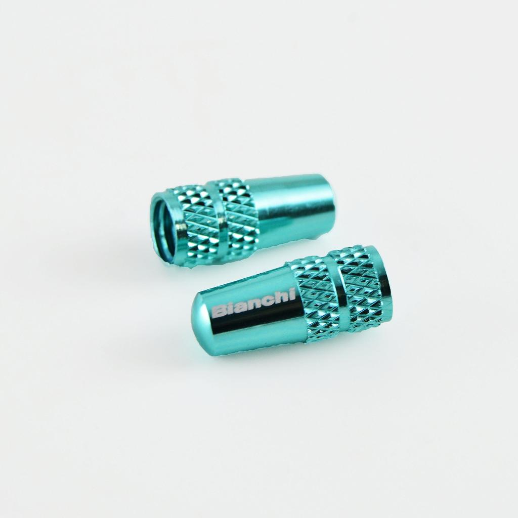 Bianchi Valve Cap Alloy Celeste JPPVCUEC Celeste
