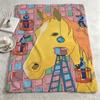 artist CChoi Haeryungg Throw Warm Soft Flannel Blanket Multiuse for Sofa Bed Camping Travel Nap