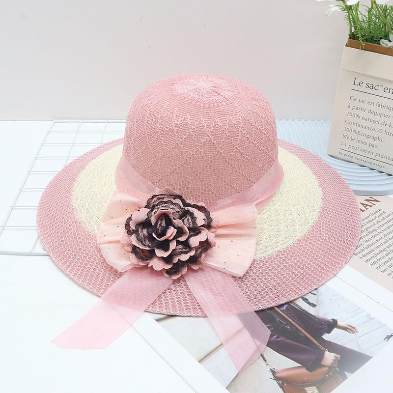 New Straw Hat Women's Outdoor Sunshade Sunscreen Hat Big Brim Trendy Vacation Beach Hat Breathable Cool Hat