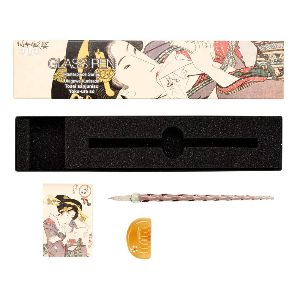 Holbein Skleněné pero Mistrovská série Utagawa Kunisada Aspekty 670505 GPM-4 "Třicet dva světy, dobře prožité aspekty"