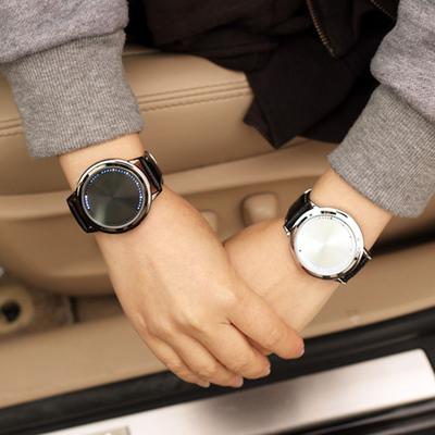 touch screen led couple watch