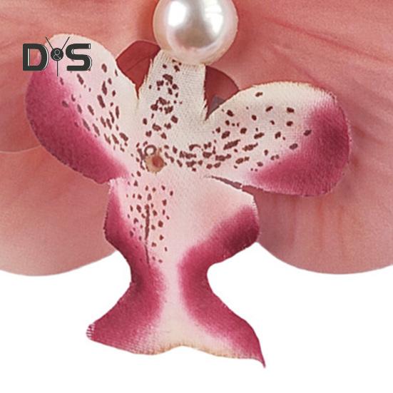 Künstliche Mottenorchideen Haarspange Böhmen Hawaiian Faux Pearl Simulierte Blume Entenschnabelklemme Haarnadel Haarspange Frauen Haarschmuck Kopfbedeckung