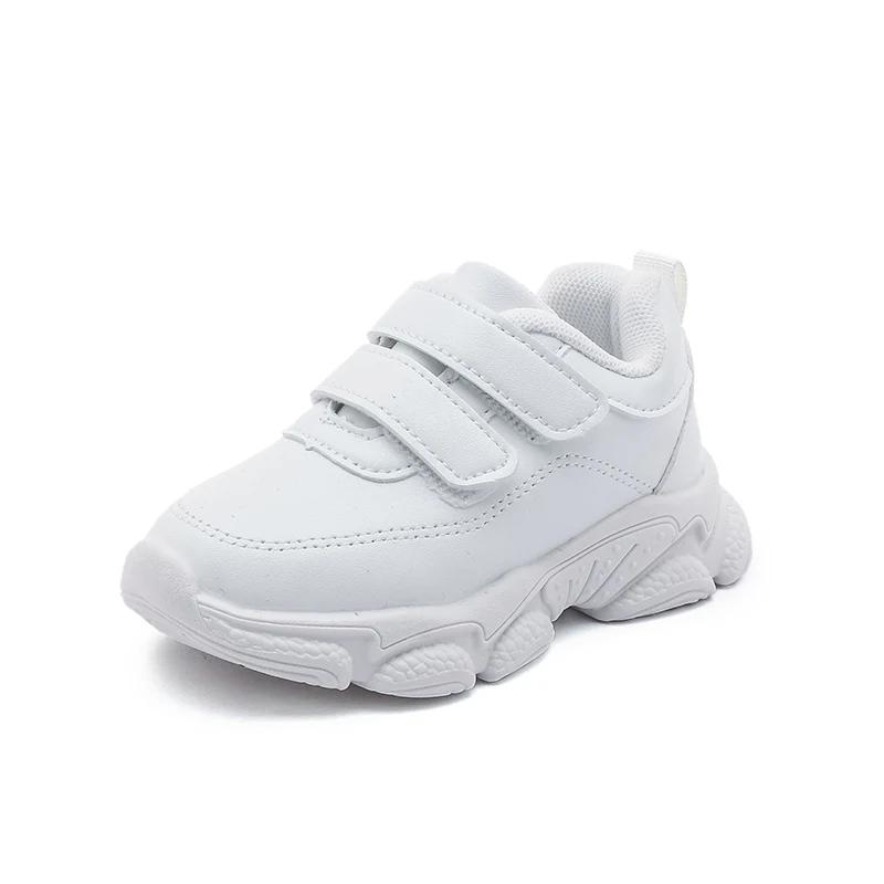 

Fashion Children White School Sneakers Non-slip Kids Boys Tennis Shoes Sports Versatile Girls Causal Basketball Shoes Breathable 23 білий