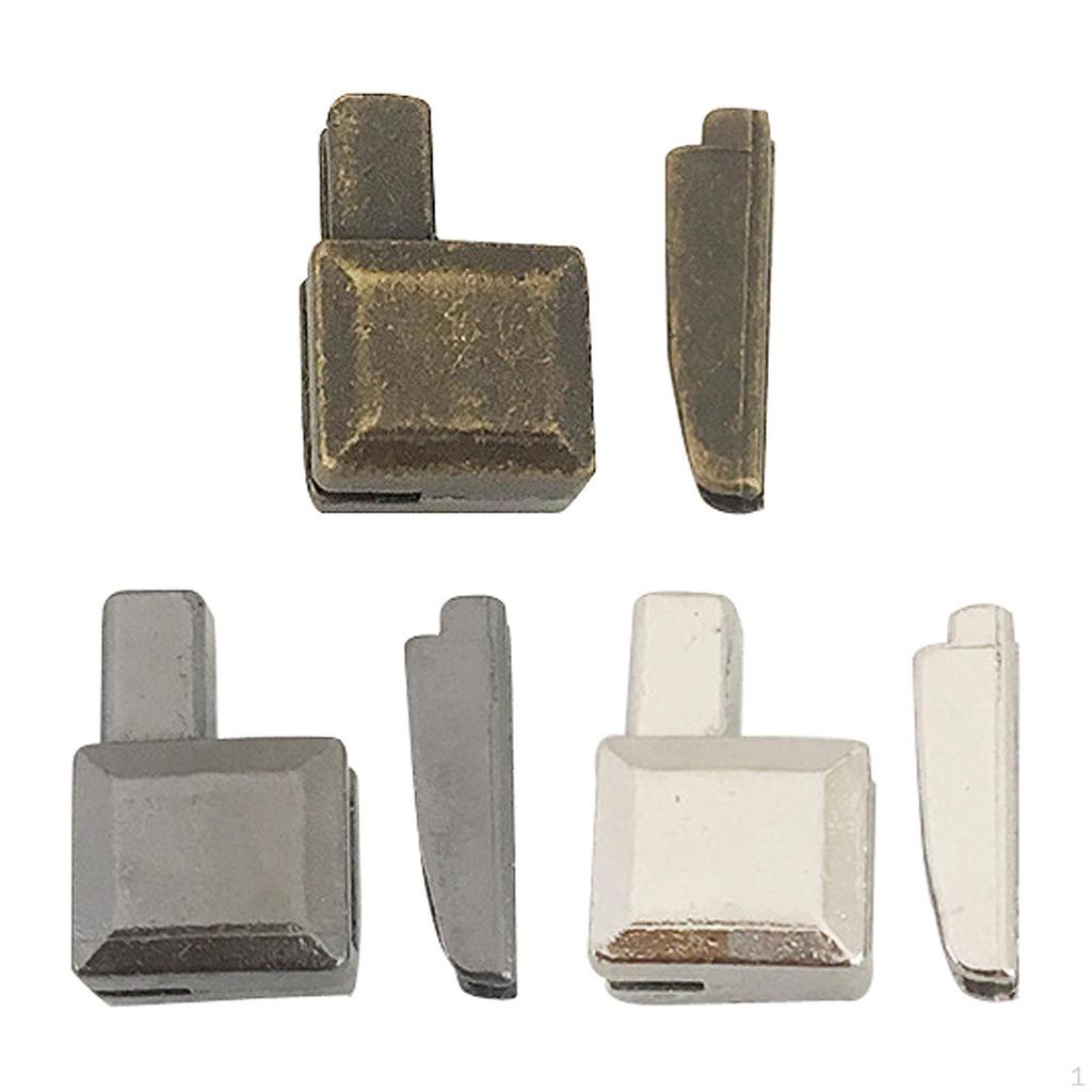 60Pcs #5 Metal Zippers Latch Slider Retainer Insertion Pin Zipper Repair