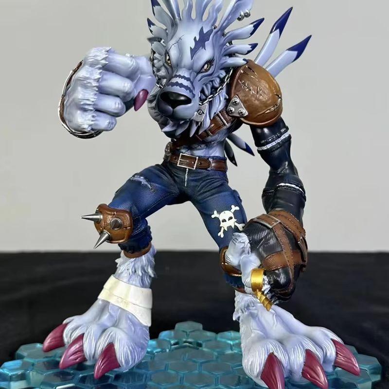 22cm New Anime Action Figures Digimon Adventure Were Garurumon And Metal Greymon Collectible Toy Figurine Decoration Gifts PVC Poseable Articulated