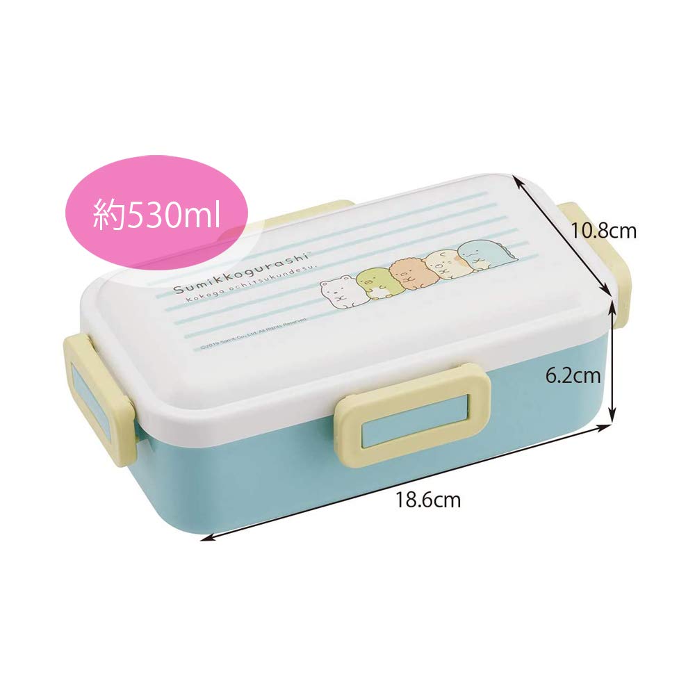 Skater Bento Softly Filled with a Domed Sumikko Gurashi Made In PFLB6 Box, Lid, 20, Japan, 530ml,