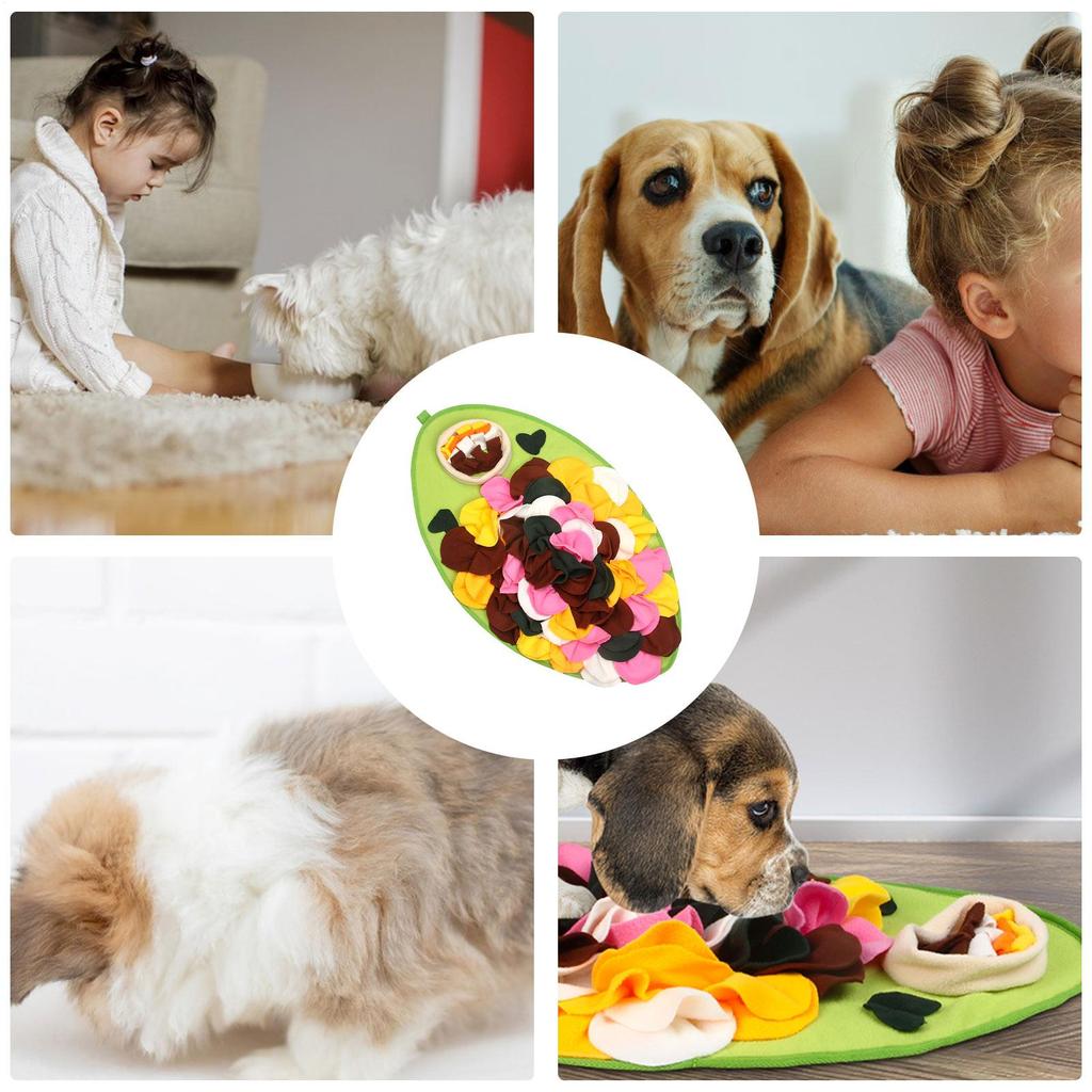 Dog Sniffing Mat Interactive Pet Treat Enrichment Mat Dog Treat Dispenser Snuffle Pad For Small Medium Large Breeds Indoor