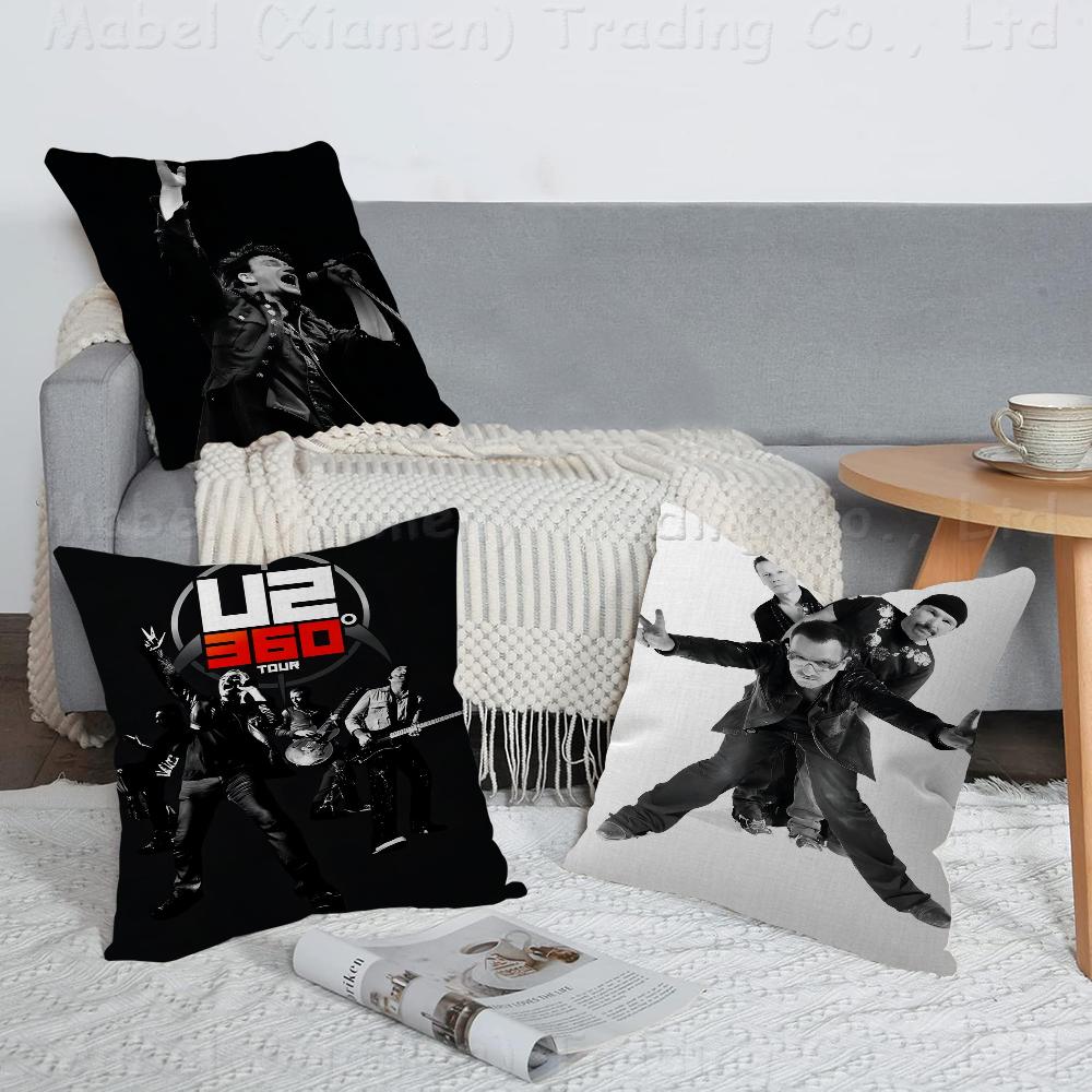 Rock Band U2 Pillow Gift Home Office Decoration Pillow Bedroom Sofa Car Cushion CoverPillow Case