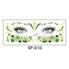 New St. Patrick's Day glitter makeup face stickers, Irish holiday party carnival tattoo stickers