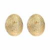 E11181 Retro Metal Eco-friendly Pleated Texture Earrings, Light Luxury Leaf Geometric Earrings, Earrings for Women