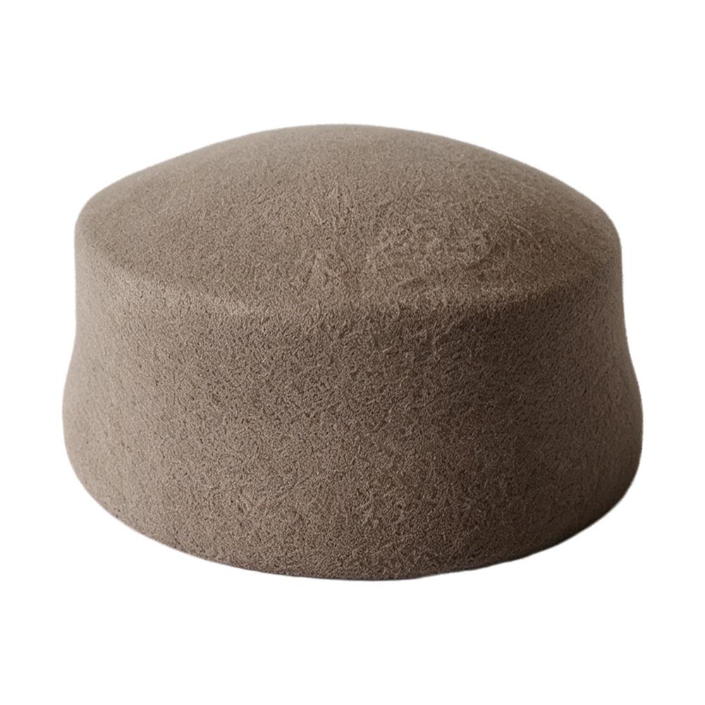 Wool Wool Pillbox Hat Structured Crown Painter Hat New Round Dress Hat Daily Outfits