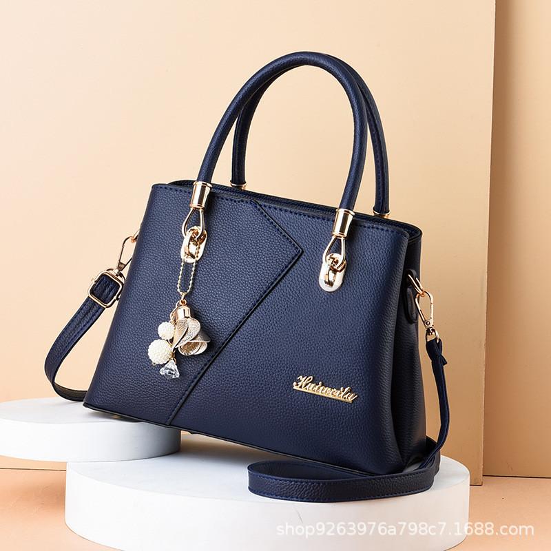 Stylish Pu Leather Handbag For Women With Retro European Design And Multiple Colors