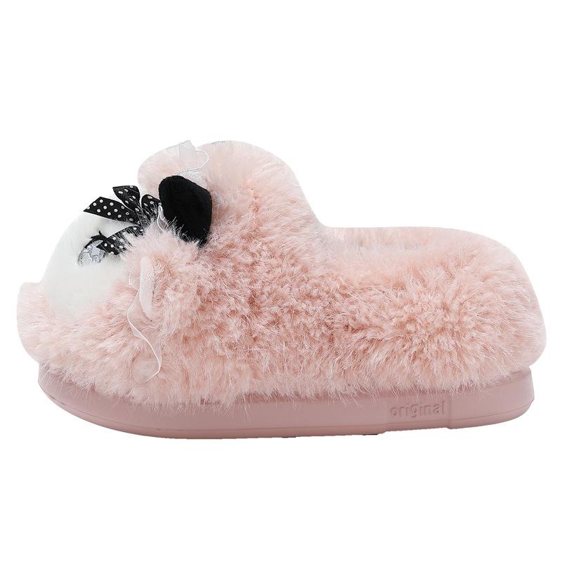 Cute Bag and Cotton Slippers 2025 New Autumn and Winter Indoor Home Plush Slippers Winter