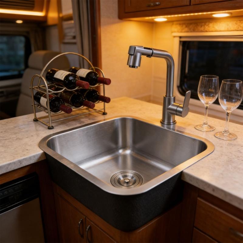 304 Stainless Steel Bar Sink with Advanced Noise Reduction & Corrosion Resistance Suitable for Strong Kitchen Use