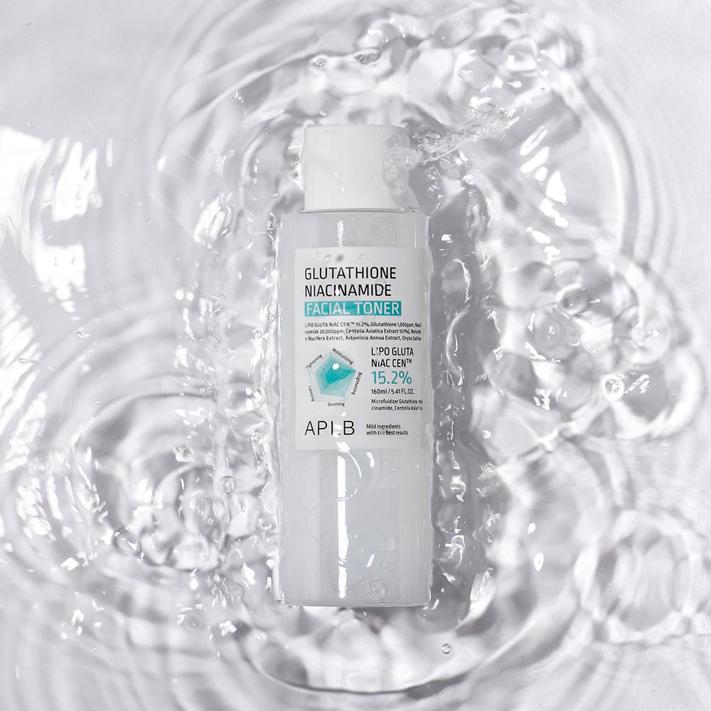 APLB Glutathione Niacinamide Facial Toner 160ml - Hydrating Brightening, Korean