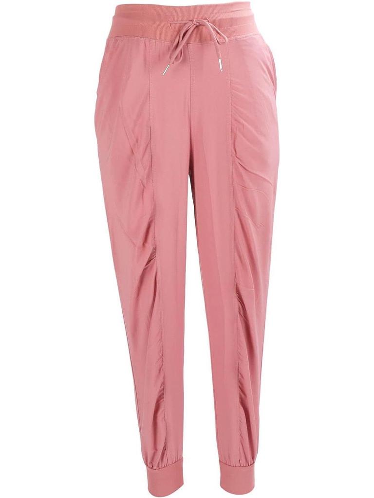 Women's Quick-Dry Pleated Cropped Running Pants with Drawstring