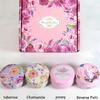 4 Cans/set of Hot Melt Wax Aromatherapy Set, Homemade Soy Candle Cups, Flower Candles for Weddings and Holiday Decorations