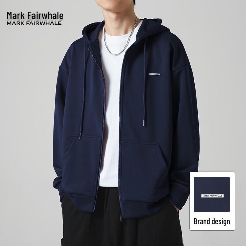 Mark Fairwhale Men's Solid Color Casual Hoodie