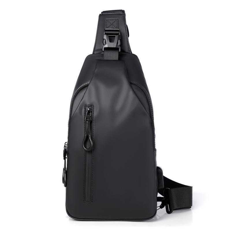 New outdoor large-capacity messenger bag, men's breast bag, fashionable and simple fashion trend shoulder bag