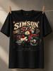 Simson Star With Classic Red Motorcycle Pride Passion Freedom Text Vintage S And Distressed Old Unisex All TShirt
