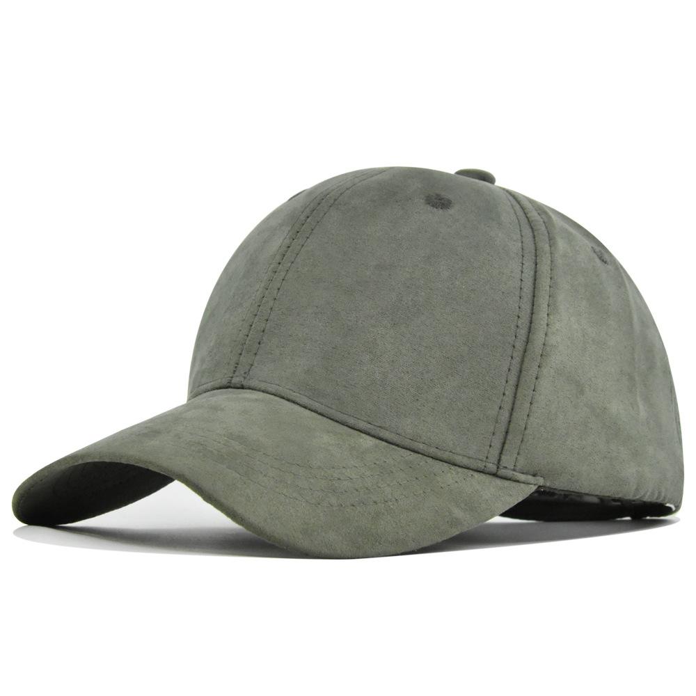 Wildleder Baseballkappe Snapback Verstellbar Atmungsaktiv Dad Hats Für Frauen Und Männer Unisex Weiches Kunstwildleder Lässig Einfarbig Sportmütze gray