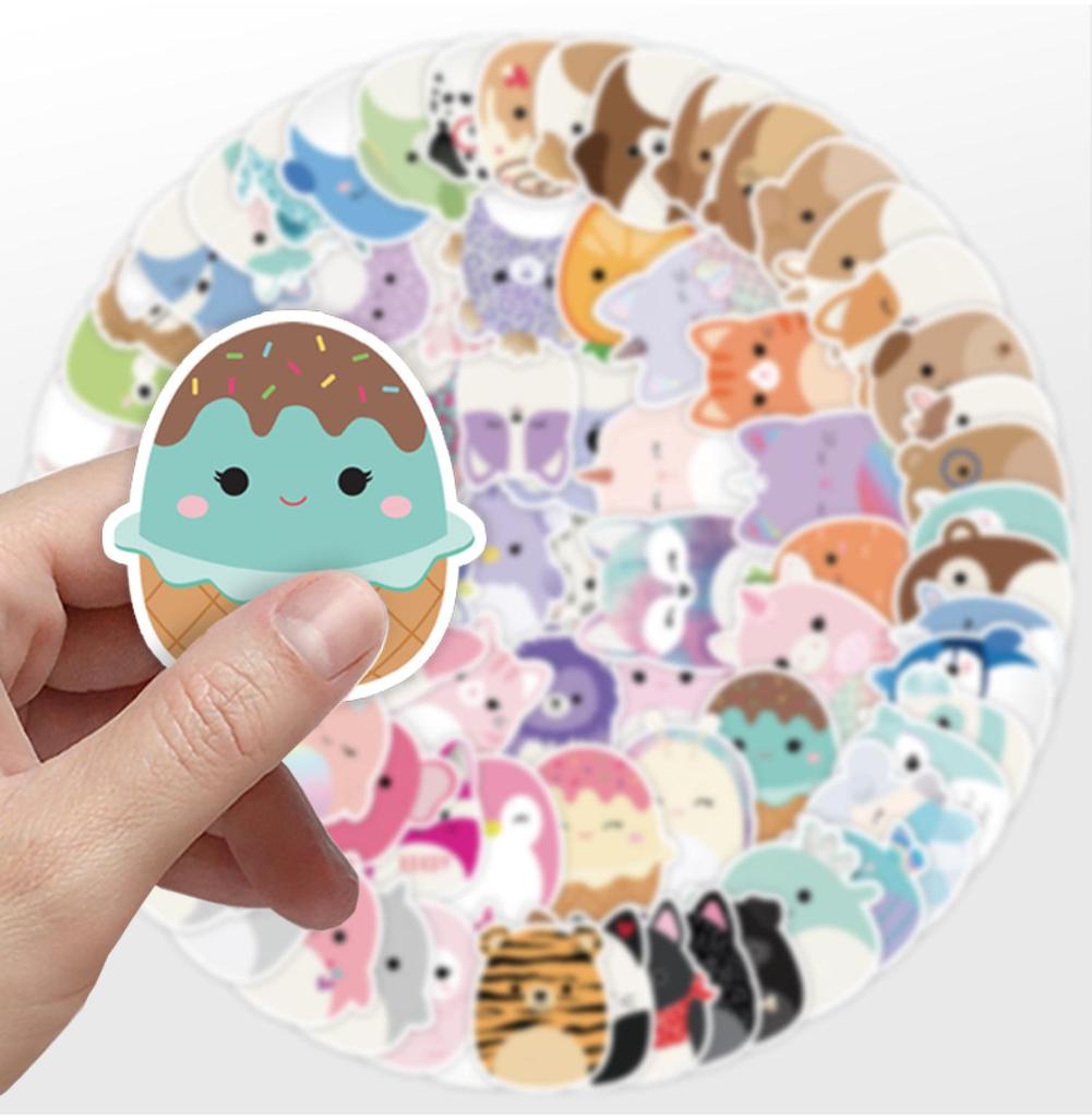 100 Kawaii Cartoon Graffiti Stickers: Waterproof Decorative Stickers for Notebooks, Phones, Journals, and Water Cups