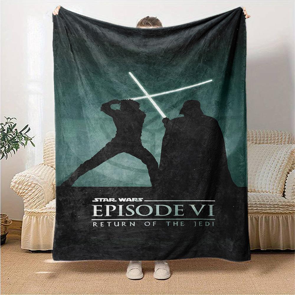 Star Wars Blanket Warmthful Decor Perfect for Picnics Bed Livingroom for All Occasions Digital Print Suitable for Gifting Relatives and Friends