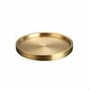 Korean BBQ Serving Tray Double Layer Stainless Steel Round Plate Thickened Design