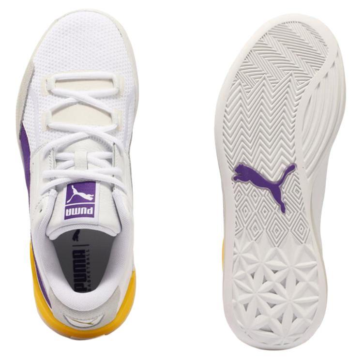 Puma Clyde Hardwood Comfortable Soft Durable Breathable Low-Top Basketball Shoes Unisex Sneaker White 193663-09