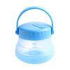 Foldable Silicone Fresh-Keeping Bucket Portable Handheld Food Storage Container for Vegetables Fruits and Cold Drinks Outdoor Camping