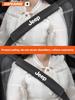 Car Suede Adjustable Safety Belt Cover Belts Protector shoulder Jeep Compass Gladiator Grand Cherokee Wrangler Renegade Patriot JGV3