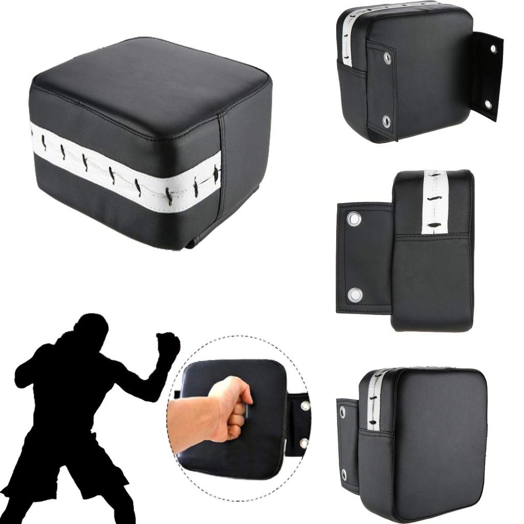 Boxziel Schlagpolster Wandmontage Mini Sandsack Wandzielpolster S.fields.inc (Schwarz)