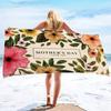 1Pc Mother'S Day Flowers Print Towel Sports Quick-Drying Super Absorbent Camping Towel Lightweight Gym Swimming Yoga Beach Towel